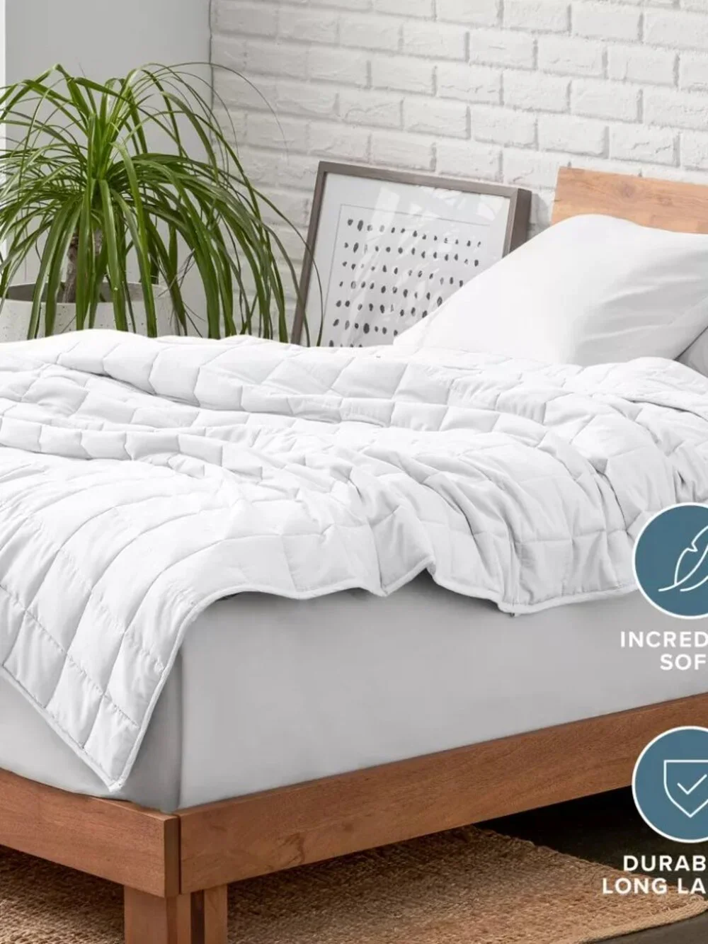 NEW Cotton Weighted Blanket by Bare Home - 10 lb 40
